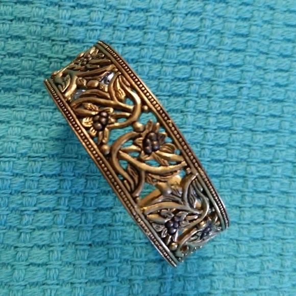 Bronz & Sterling Silver Cuff Bracelet - Picture 7 of 8